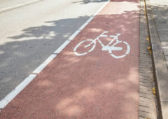 Urgim a la finalització del tram de carril bici a Prat de la Riba